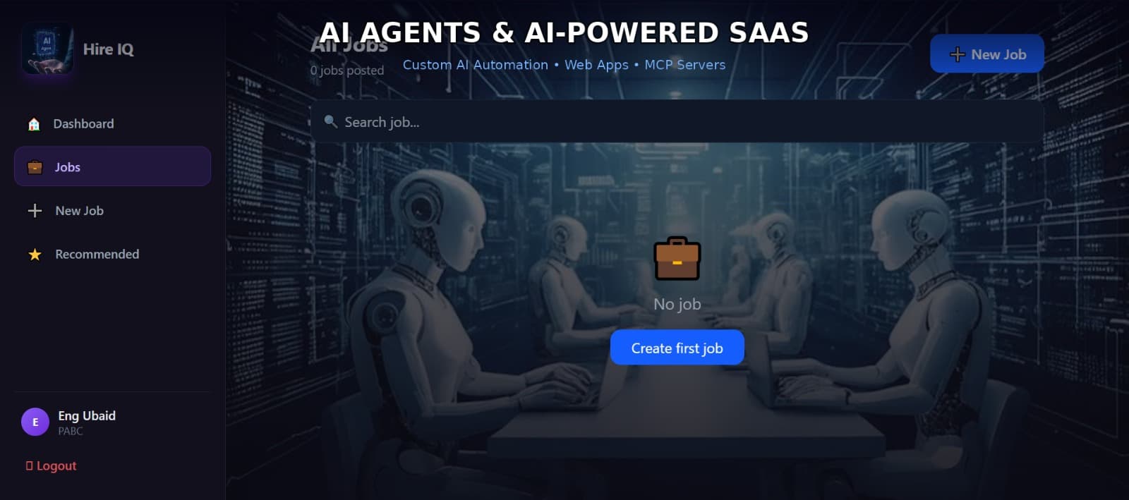 HireIQ - AI Platform project by AI Explorer Agency